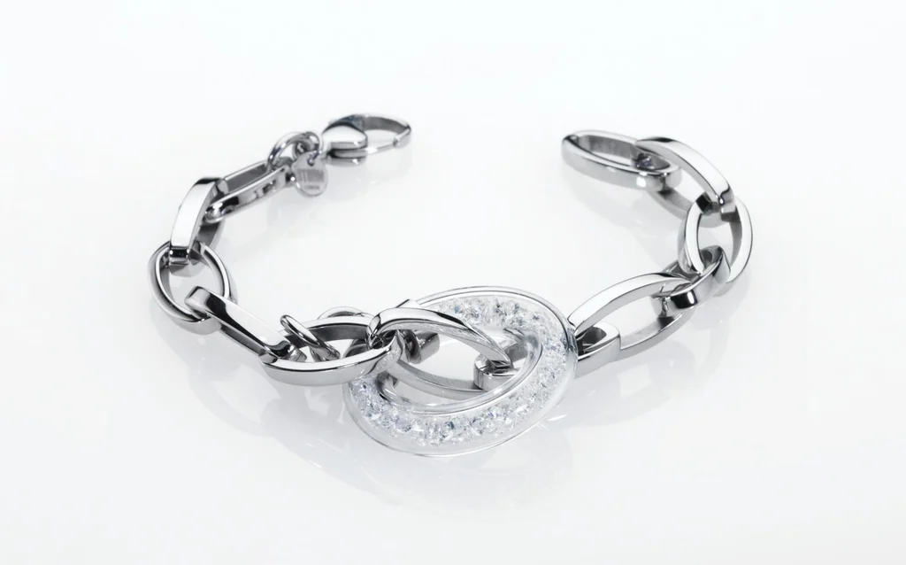 CRYSTA LOOP BRACELET SILVER