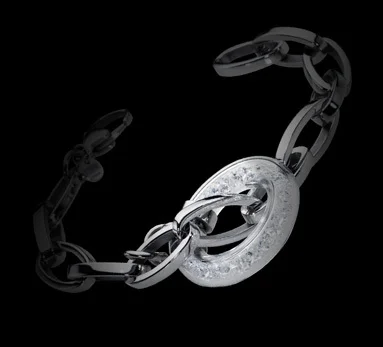 CRYSTA LOOP BRACELET SILVER