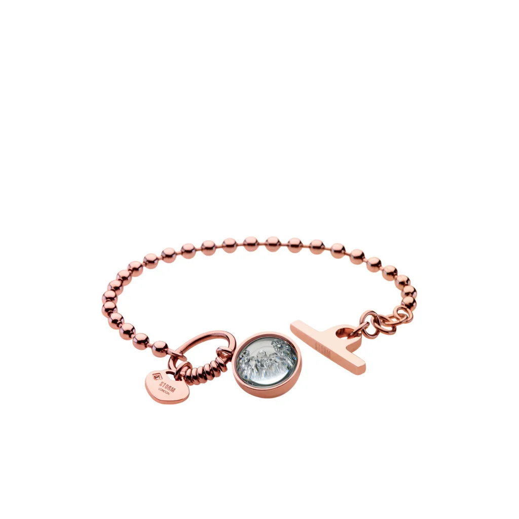 CRYSTA BALL BRACELET ROSE GOLD