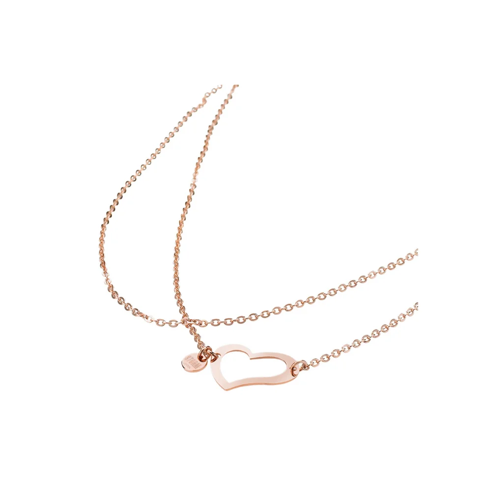 HEART NECKLACE ROSE GOLD