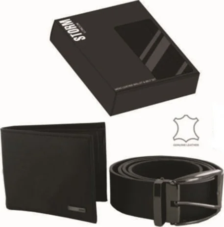 Lafton - Wallet & Belt Set / Black