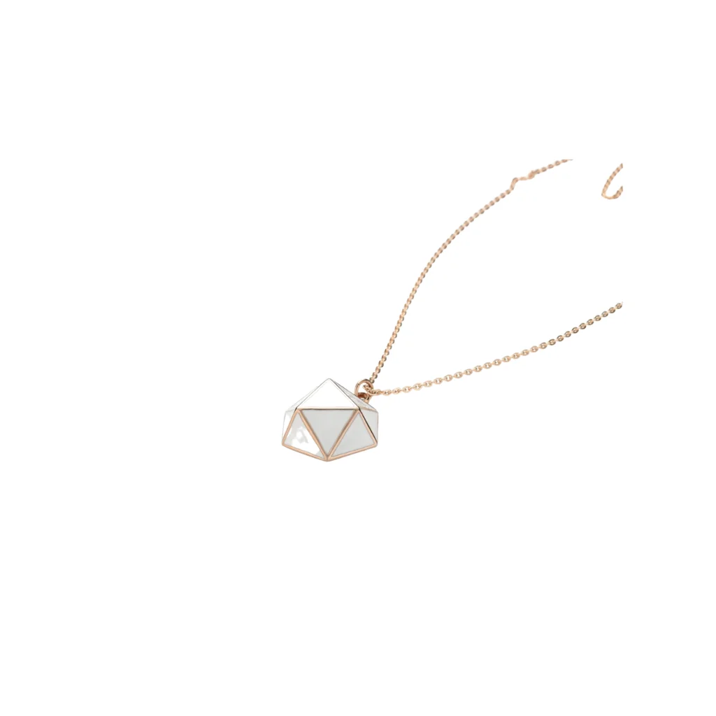 GEO NECKLACE ROSE GOLD