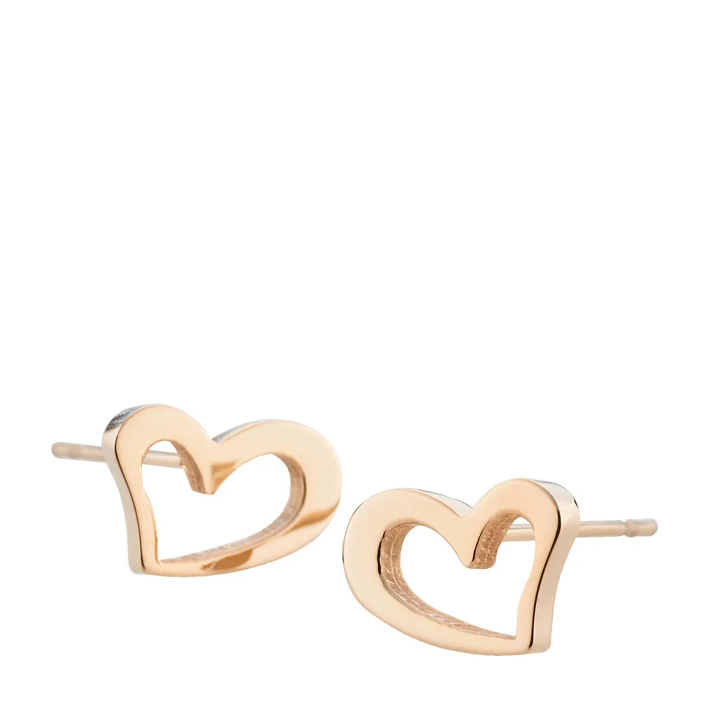 HEART EARRING ROSE GOLD