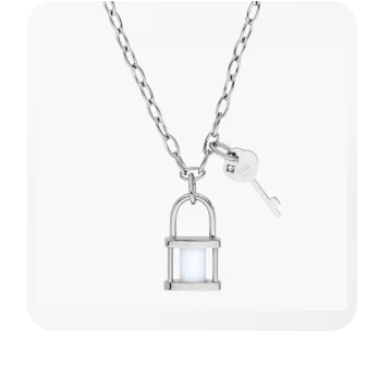 ONYXIA NECKLACE SILVER