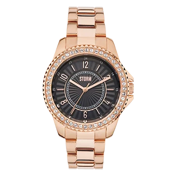 ZIRONA CRYSTAL ROSE GOLD BLACK