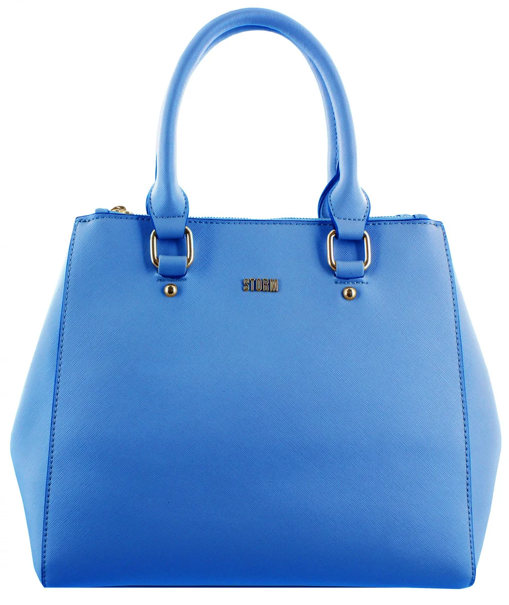 Trafalgar - double zip handbag - Blue