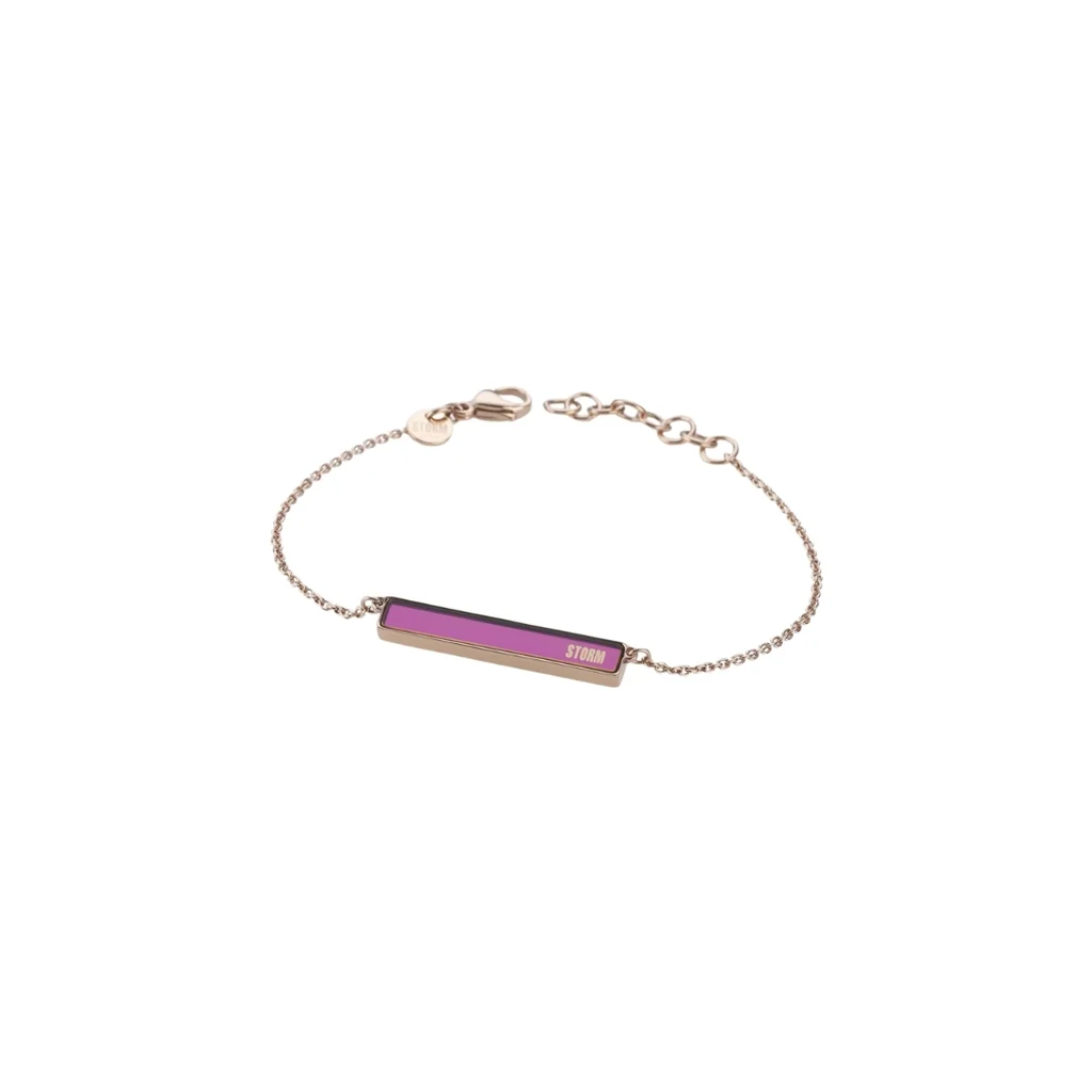SILICA BRACELET ROSE GOLD PURPLE