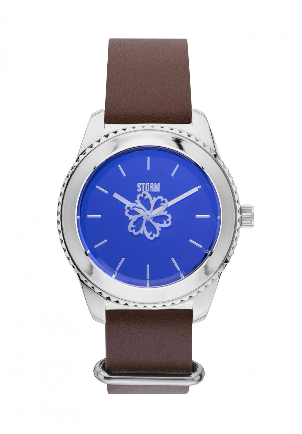 LEORA LEATHER LAZER BLUE