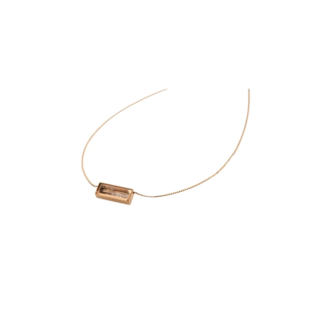 BAZELLE NECKLACE ROSE GOLD