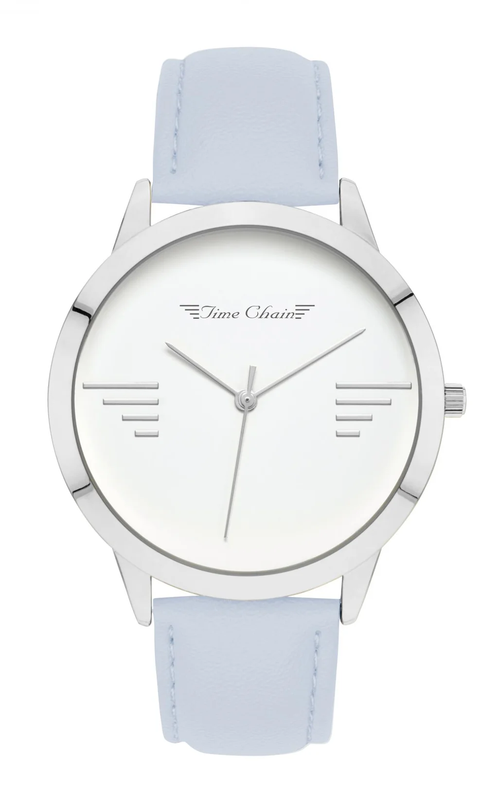 TC BAYSWATER LEATHER SILVER BLUE