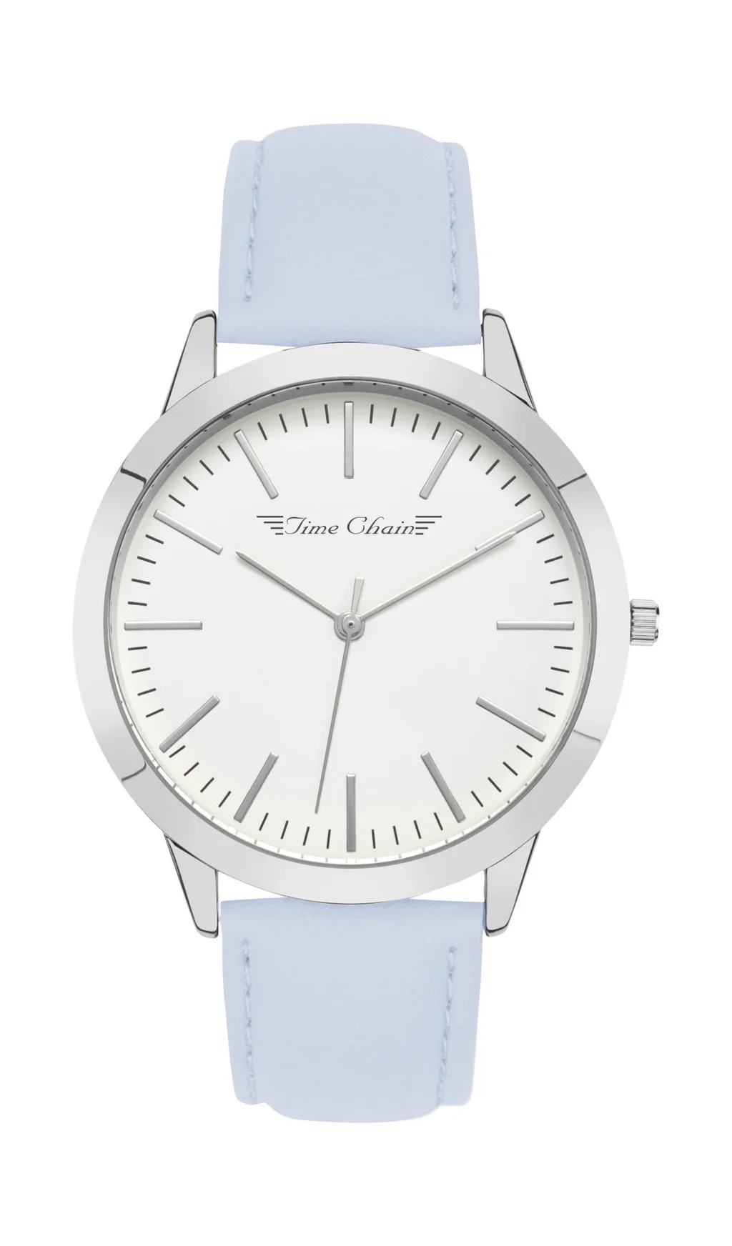 TC MARYLEBONE LEATHER SILVER BLUE