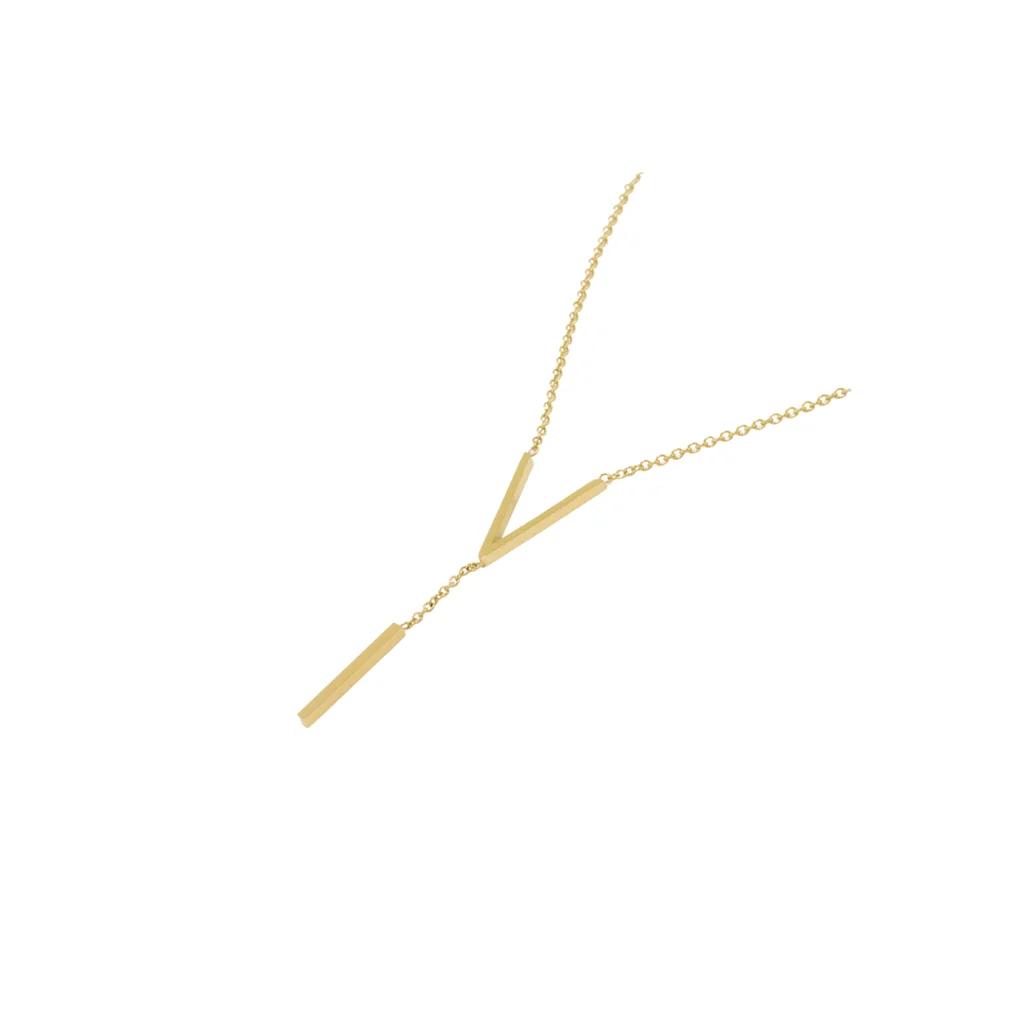 TRIMA-V NECKLACE GOLD