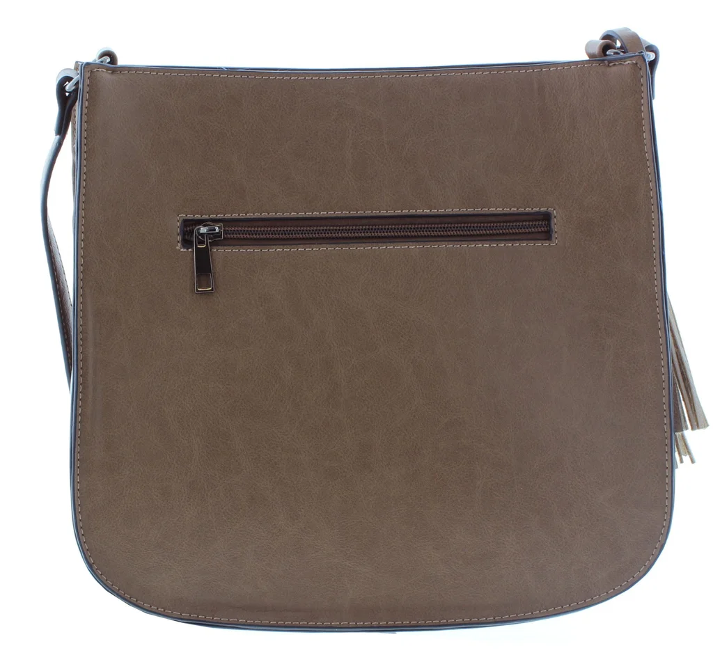FLAVIA HANDBAG BROWN