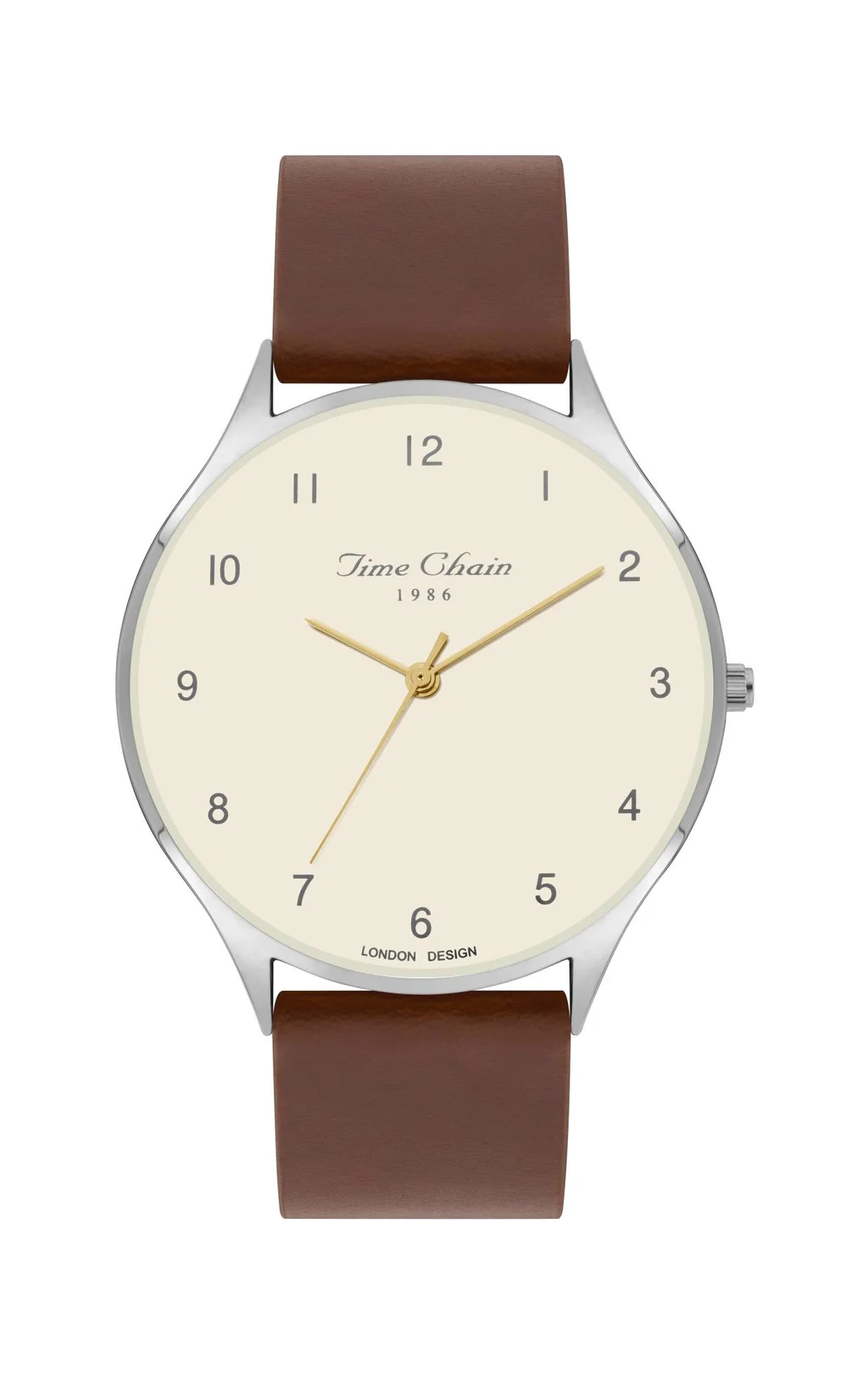 TC STEPNEY LEATHER WHITE/ BROWN