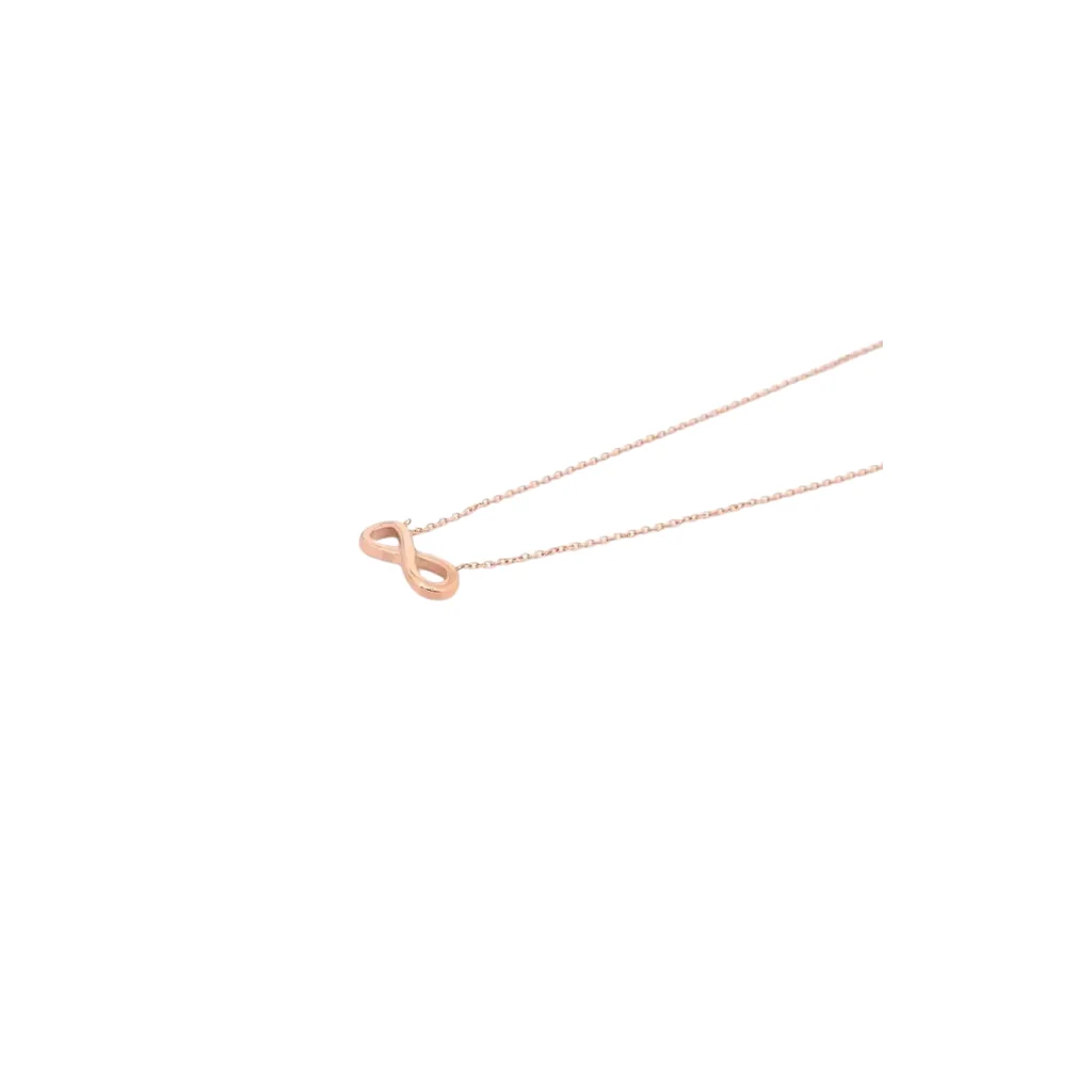 INFINITY NECKLACE ROSE GOLD