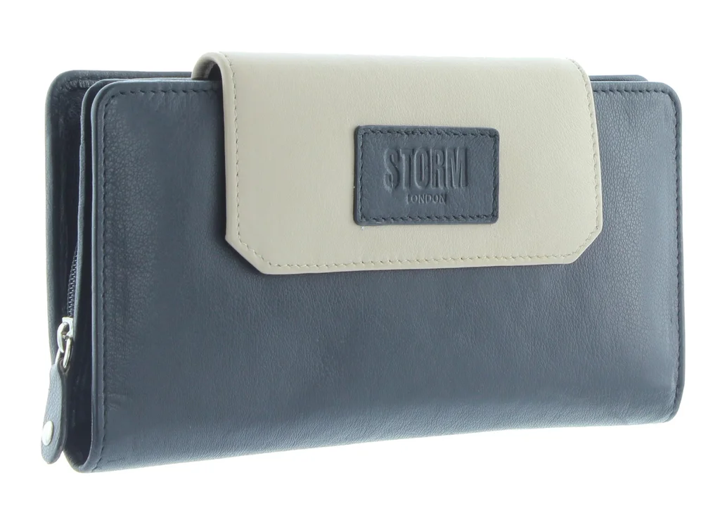 EMBASSY LARGE PURSE BLACK/CREAM
