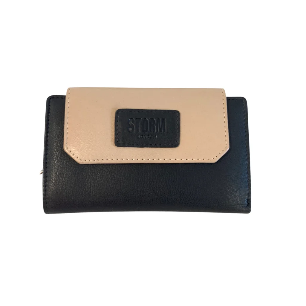 EMBASSY MEDIUM PURSE BLACK/CREAM