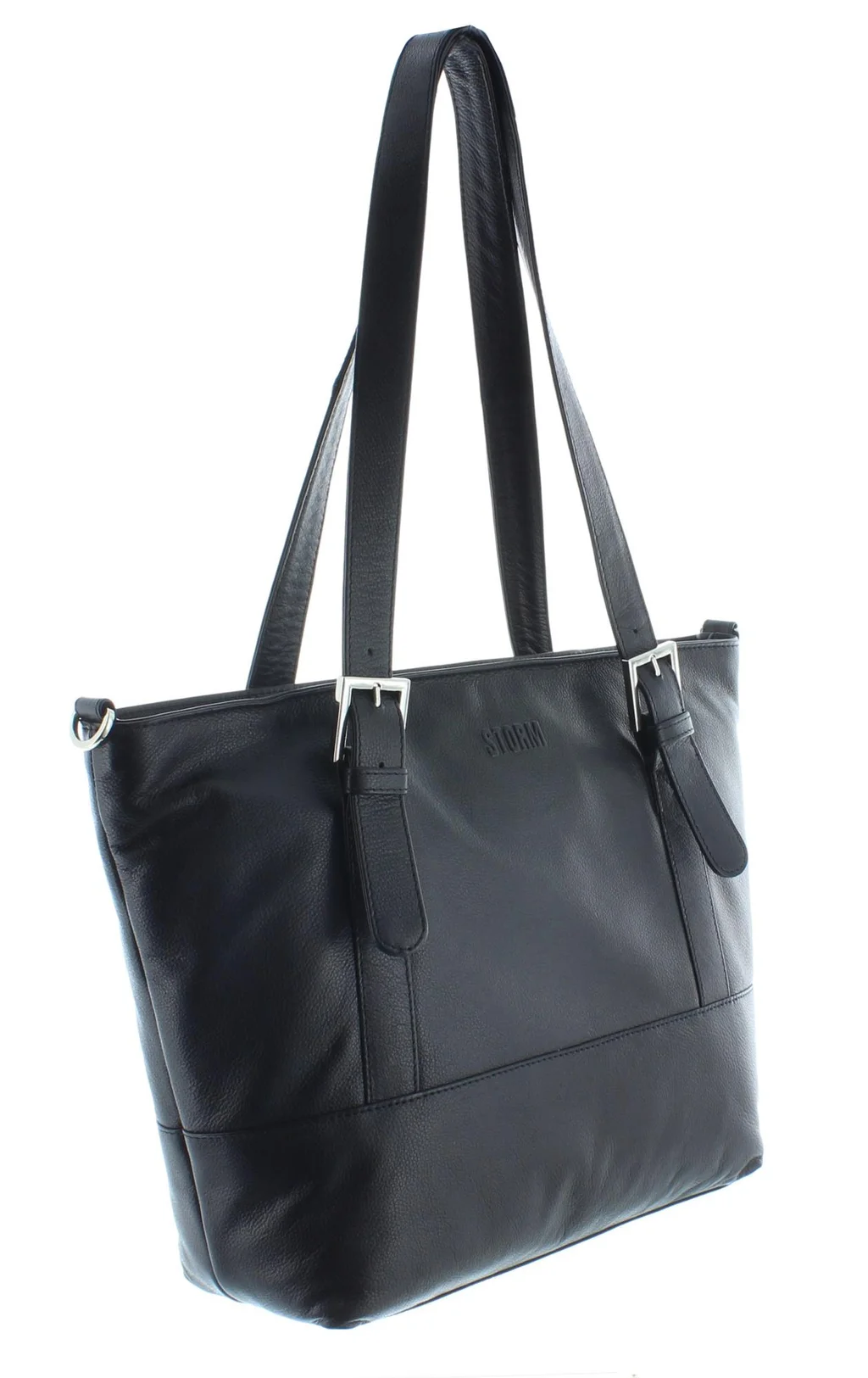 BUZZARD LEATHER BAG BLACK