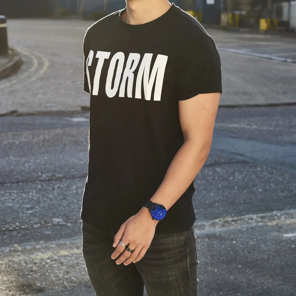 STORM BASIC CREW T-SHIRT BLACK SIZE L