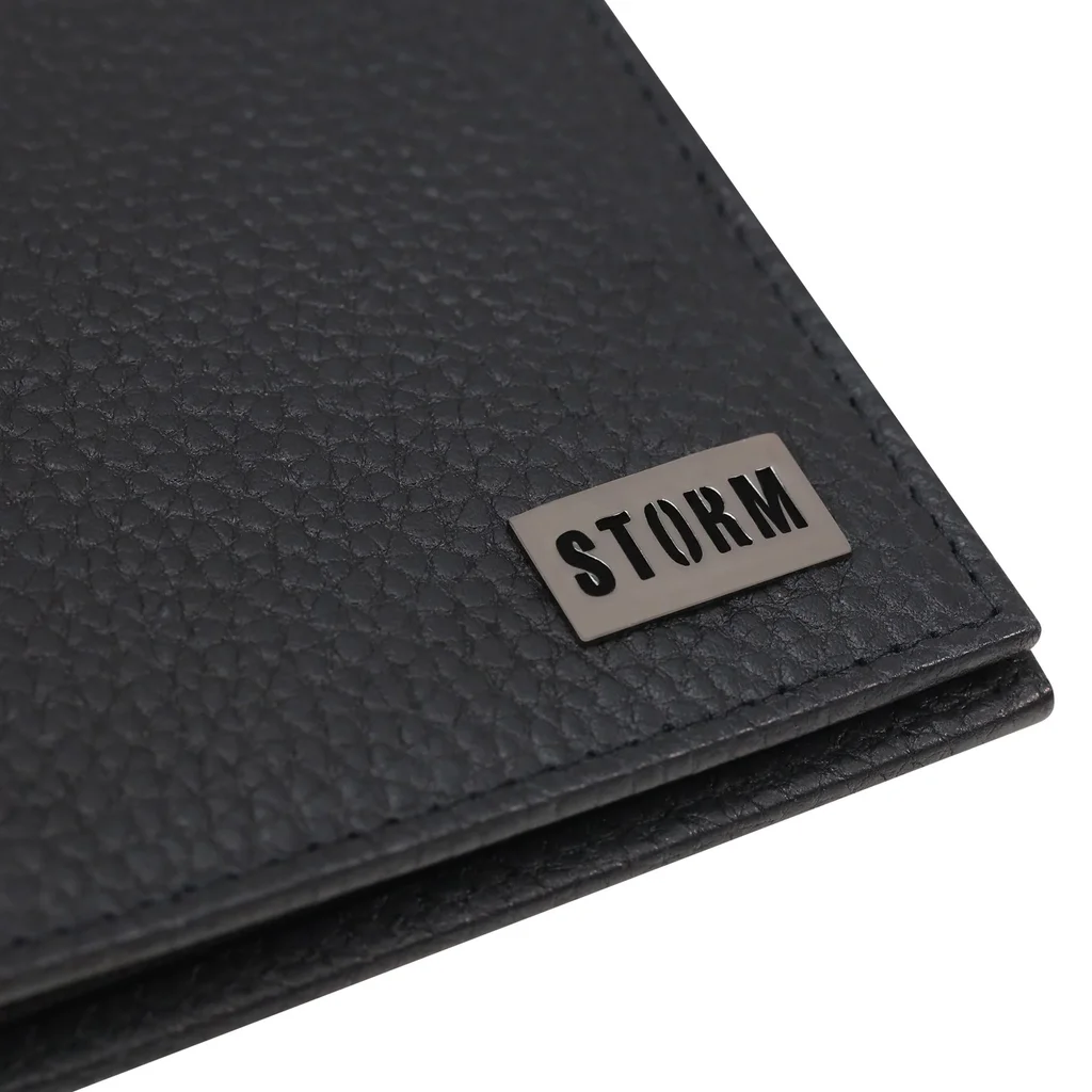 CARES EMBOSS BI FOLD WALLET BLACK