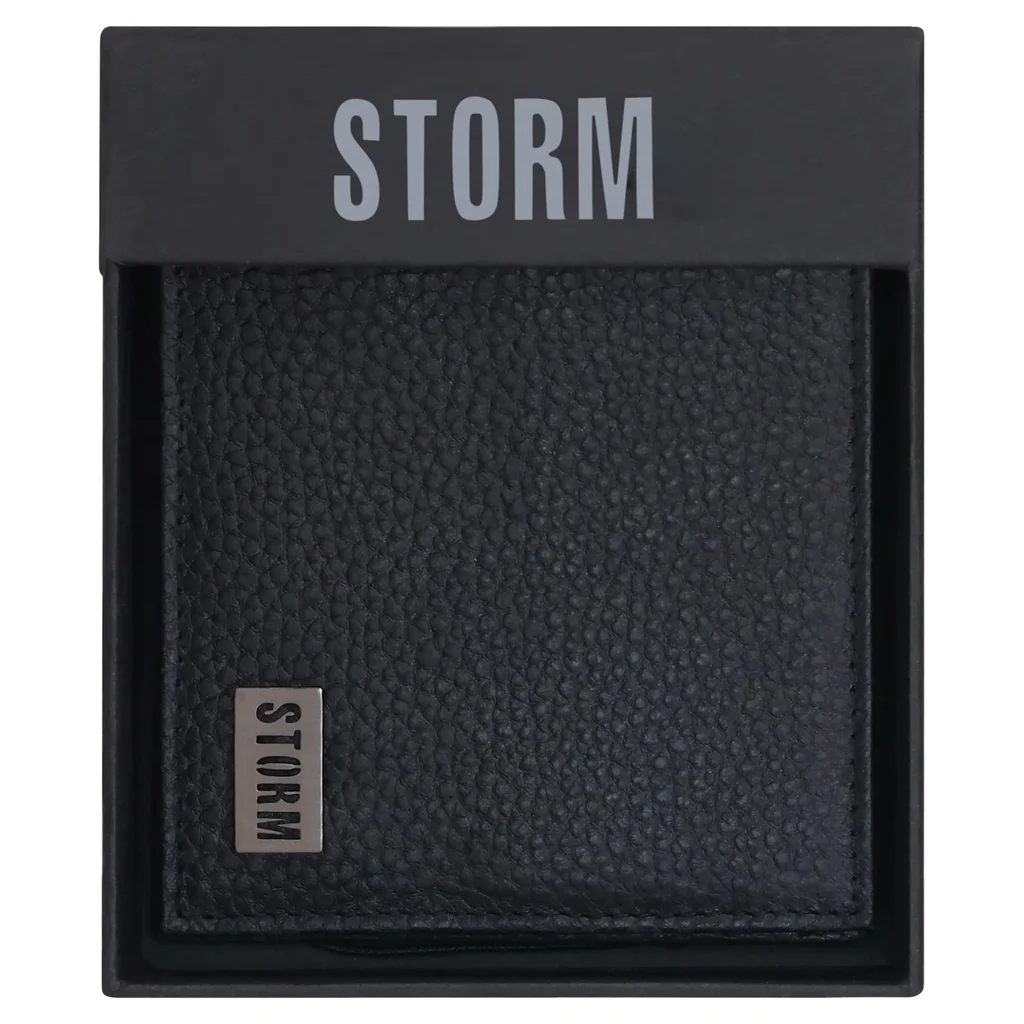 CARES EMBOSS BI FOLD WALLET BLACK