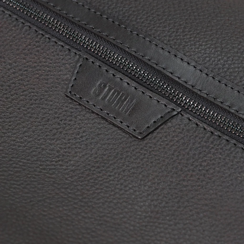 CARES LEATHER BACKPACK BLACK