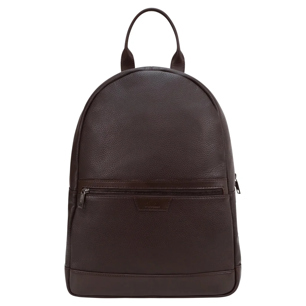 CARES LEATHER BACKPACK BROWN