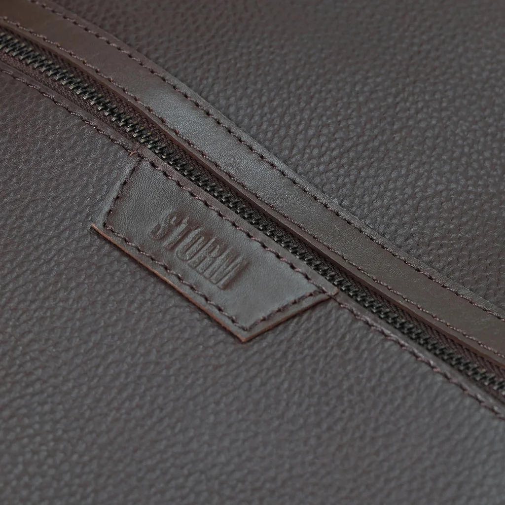 CARES LEATHER BACKPACK BROWN