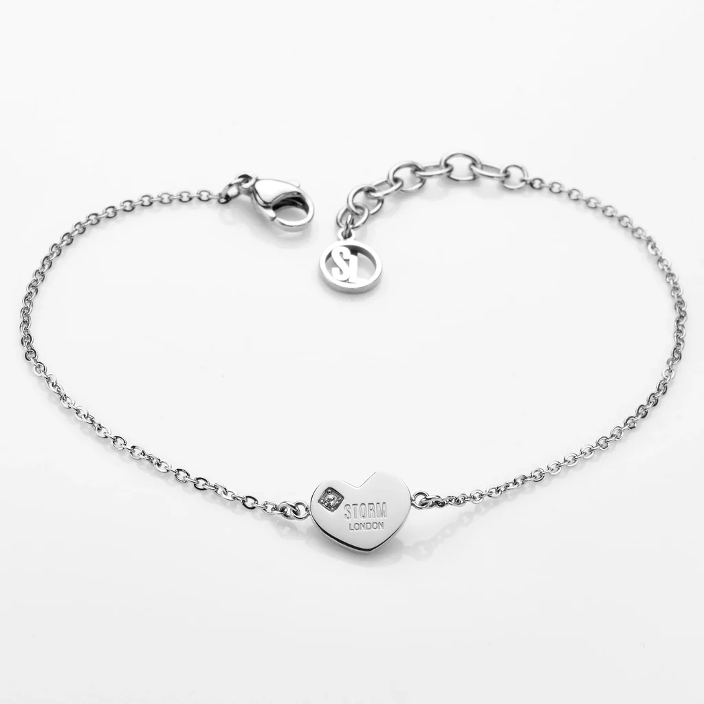 MINI HEART BRACELET SILVER
