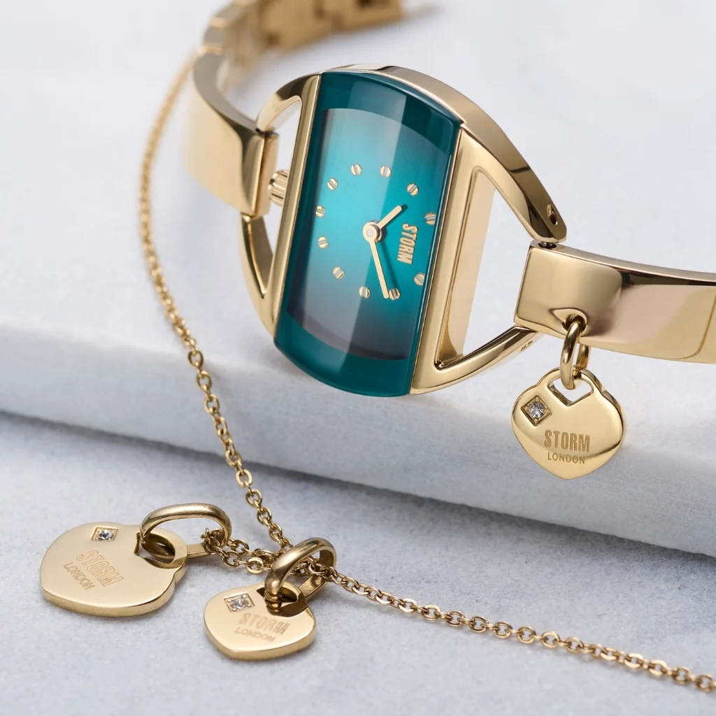 DOUBLE HEART NECKLACE GOLD