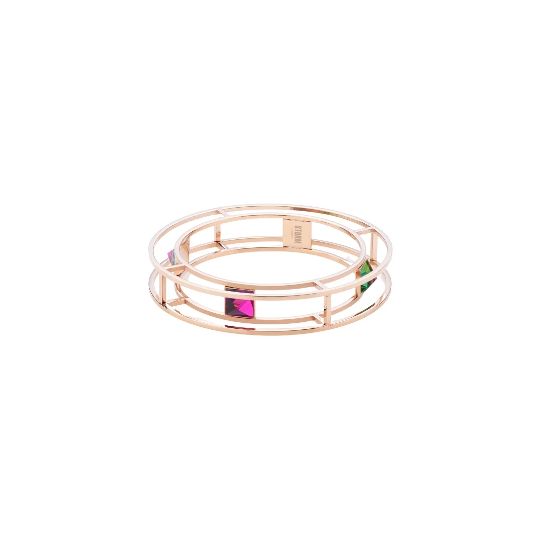 GEMZA BANGLE ROSE GOLD PURPLE
