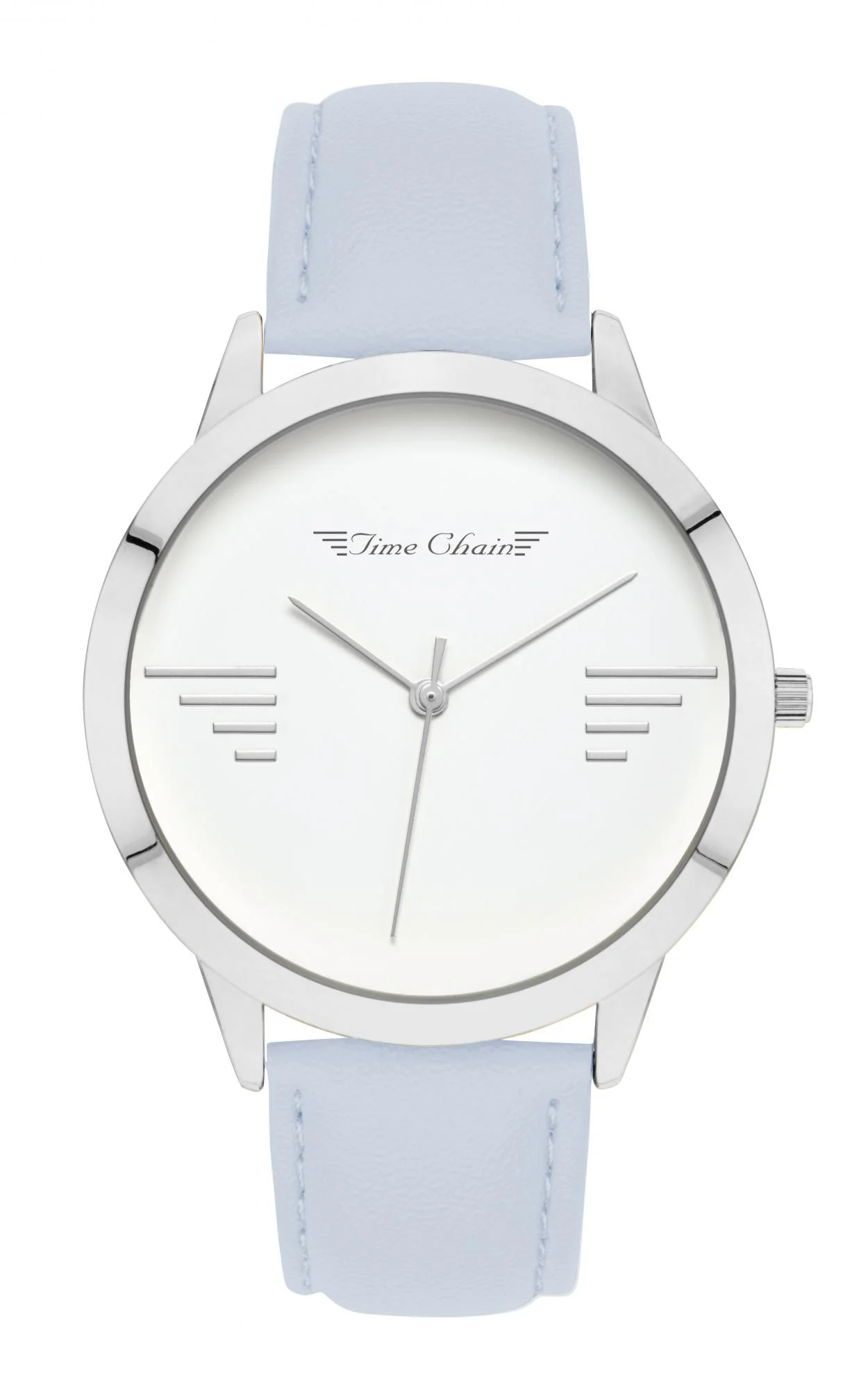 TC BAYSWATER LEATHER SILVER BLUE