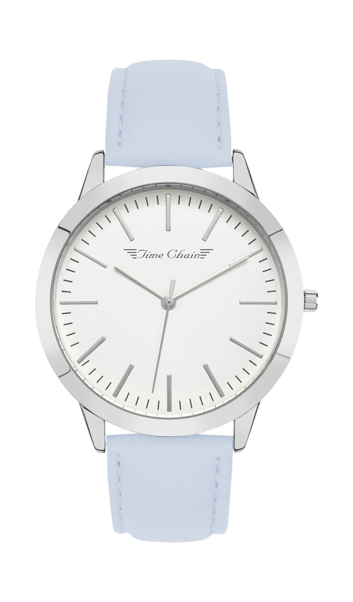 TC MARYLEBONE LEATHER SILVER BLUE