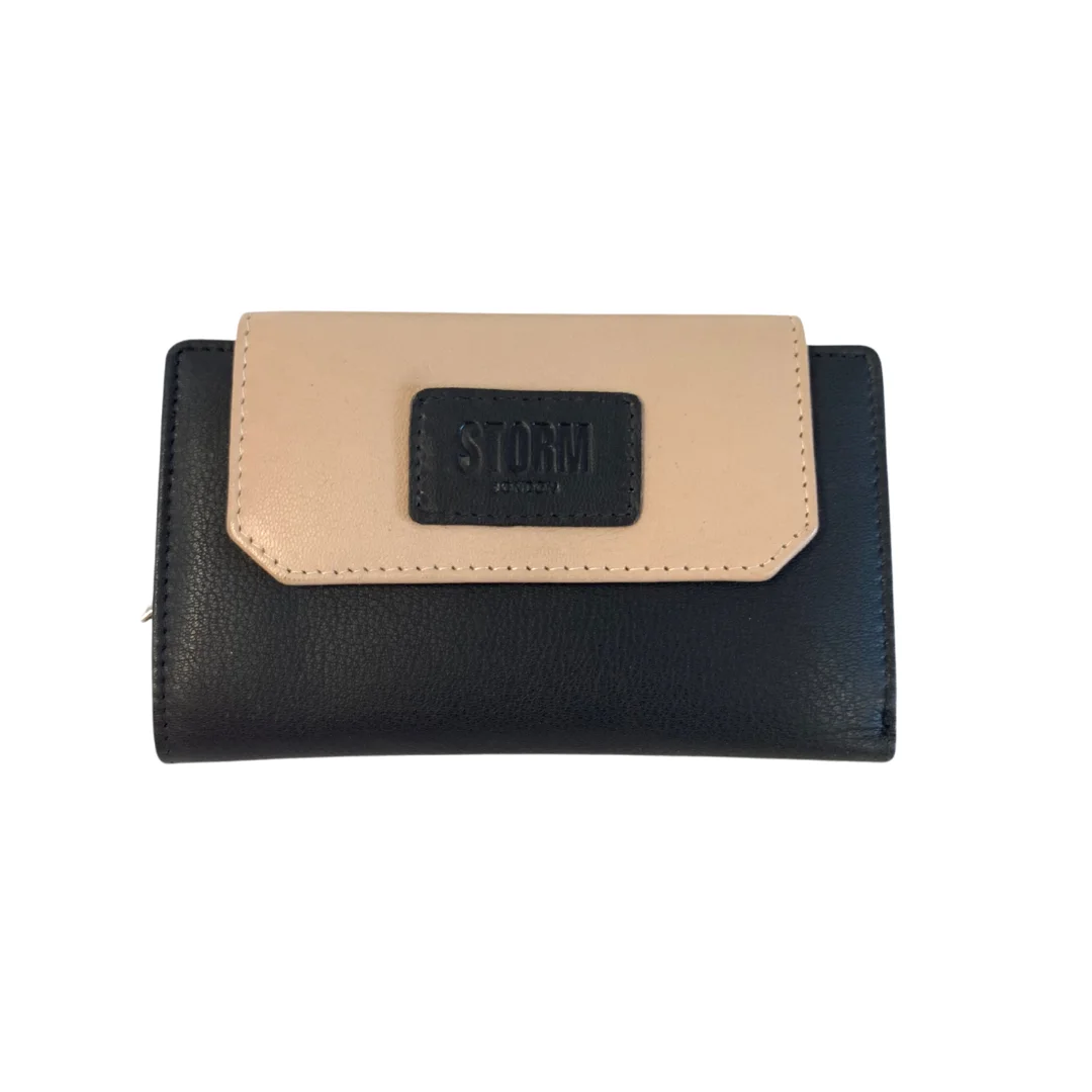 EMBASSY MEDIUM PURSE BLACK/CREAM