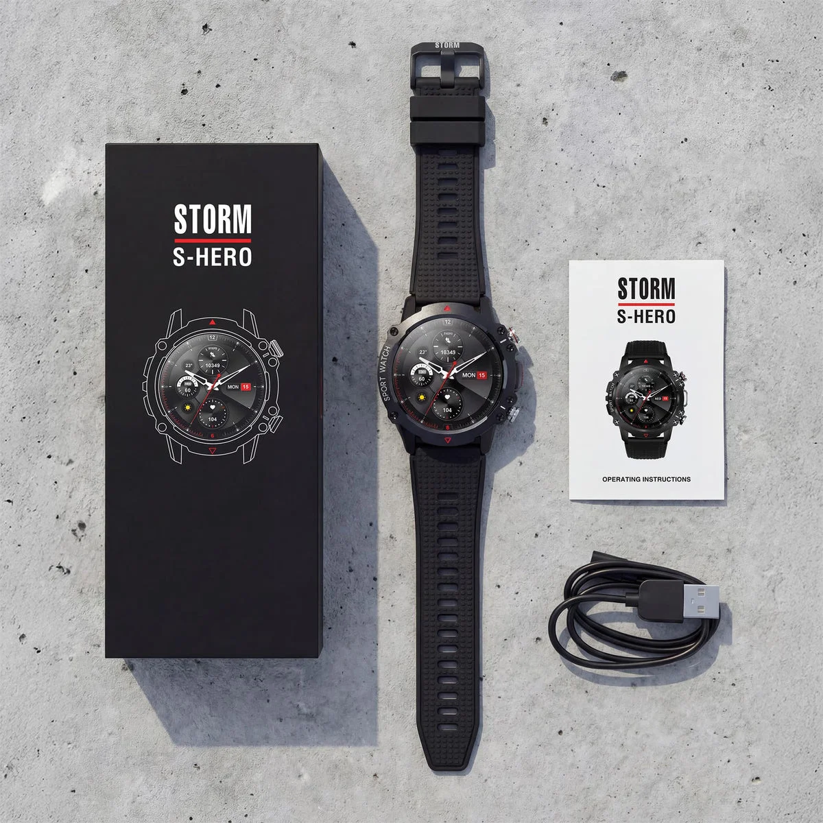 S-HERO SMART WATCH BLACK